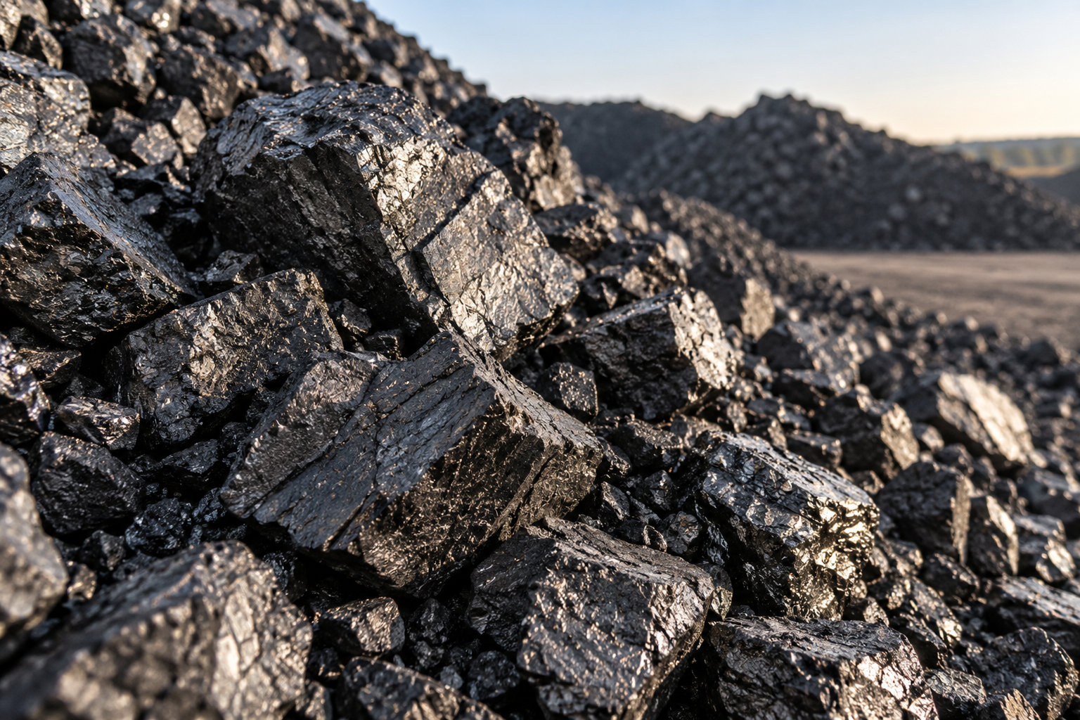 Illustrative close-up of thermal coal
